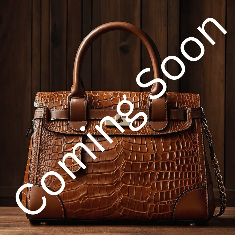 Alexandria Croc Satchel